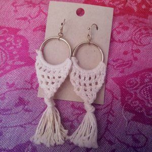 Boho macrame earrings